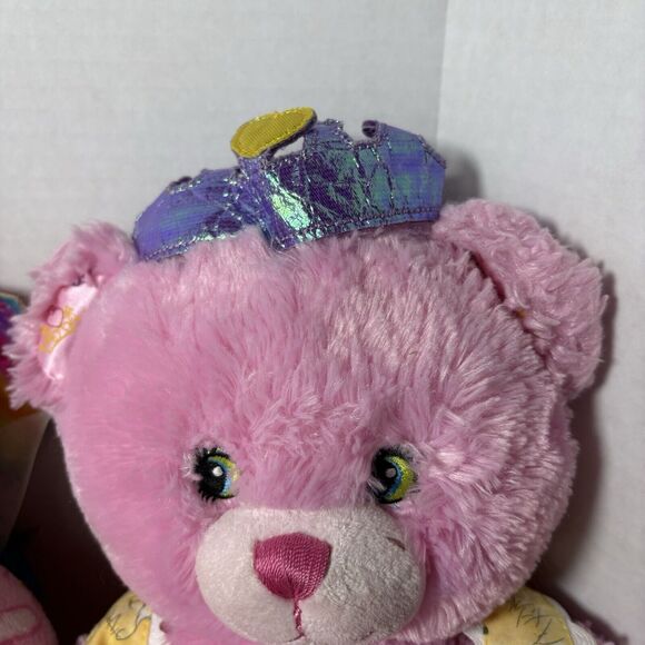 Build A Bear Pink 16" Plush Lot of 2 Bunny Rabbit Daisy & Disney Princess Bear C - Picture 7 of 16